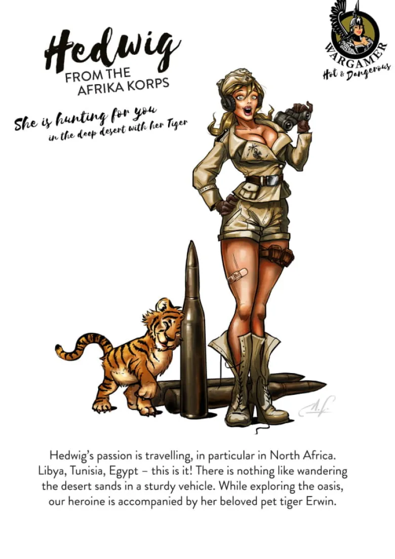 Hot & Dangerous: Hedwig from the Africa Corps (28mm)