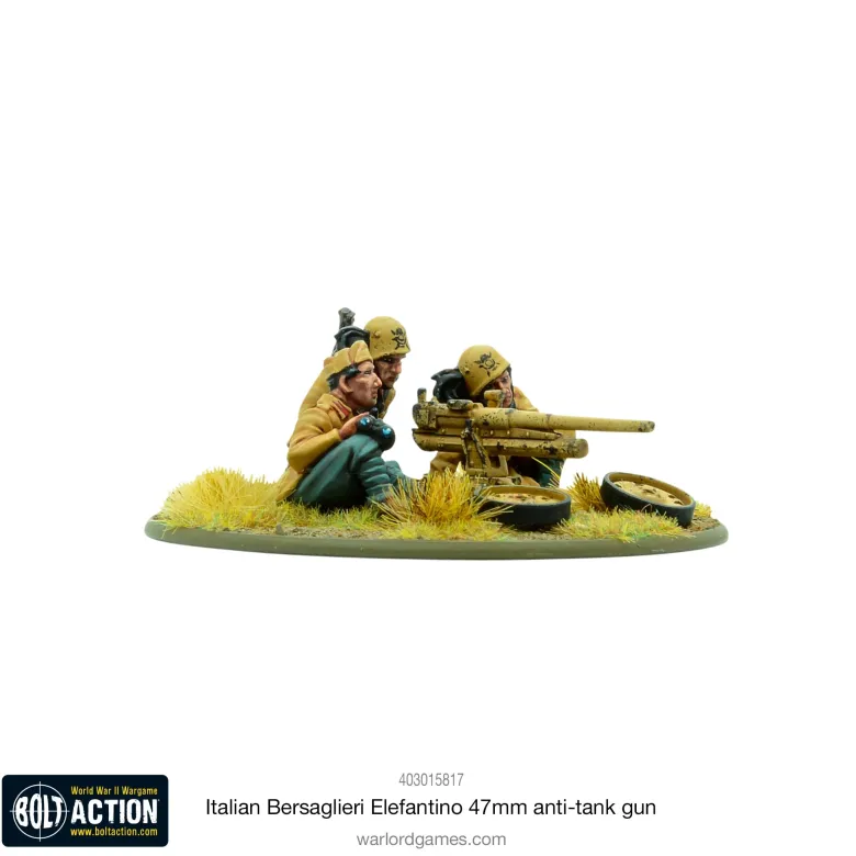 Italian Bersaglieri Elefantino 47mm Anti-Tank Gun