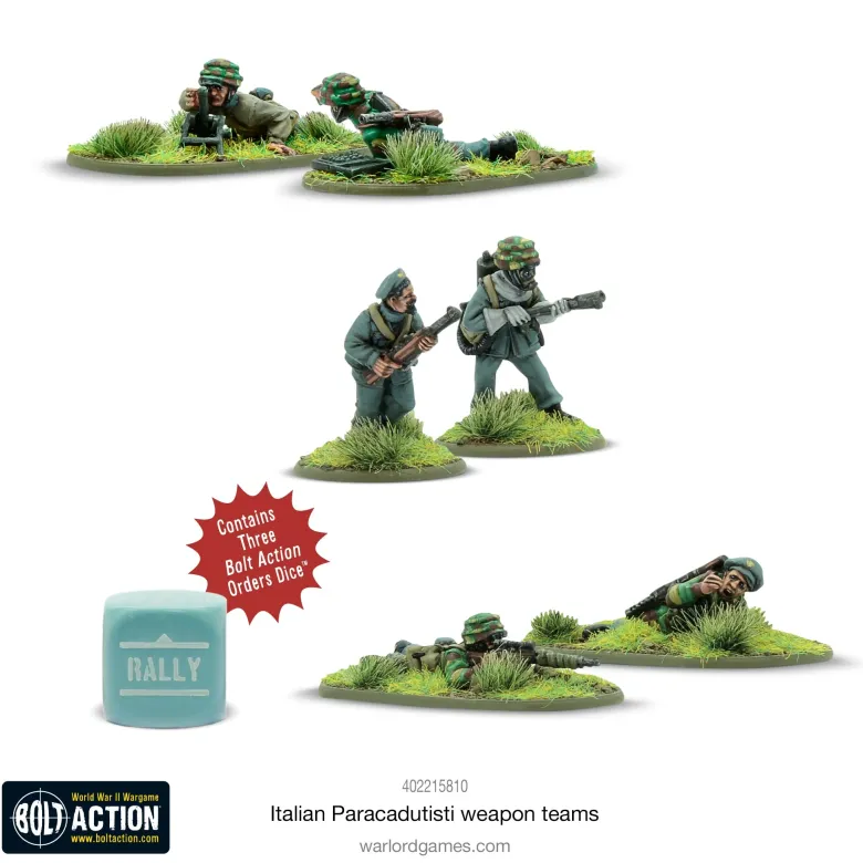 Italian Paracadutisti Weapons Teams (Resin)