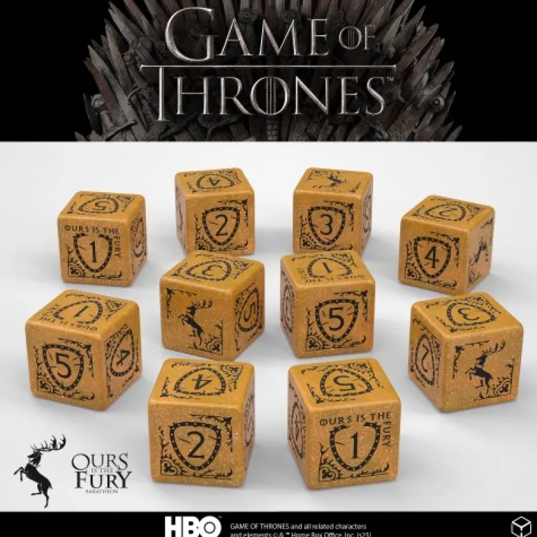 Kości Gra o Tron: ród Baratheonów - Zestaw K6
