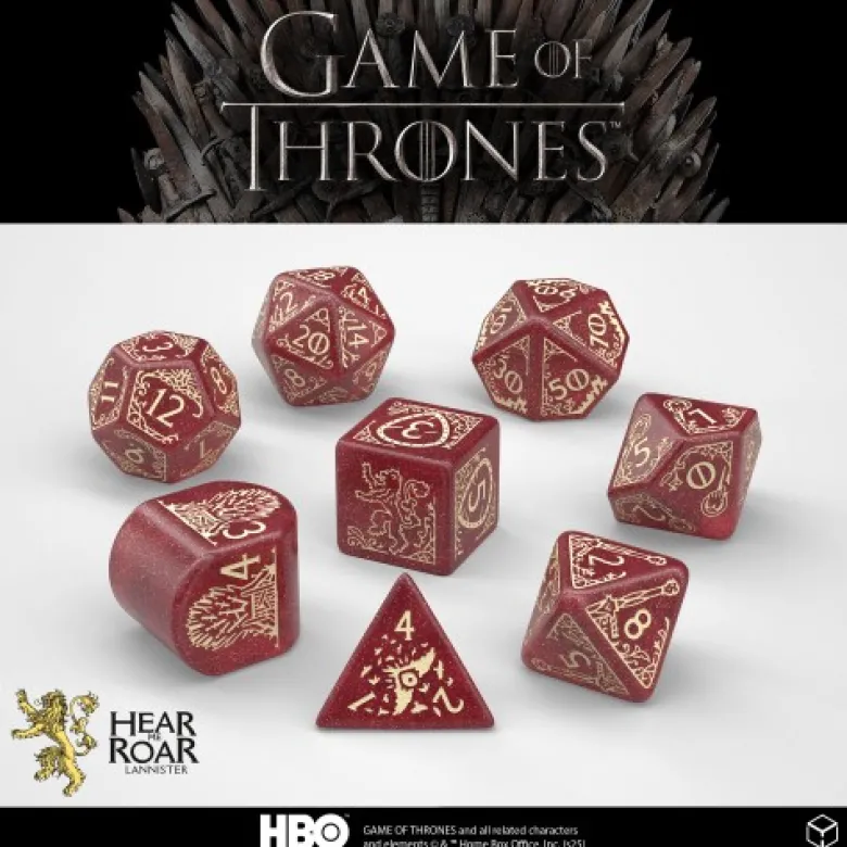Kości Gra o Tron: ród Lannisterów - Zestaw RPG