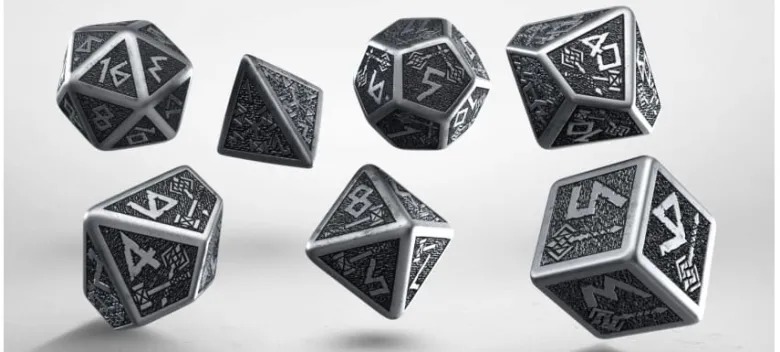 Kości Q-workshop Metalowe Krasnoludzkie