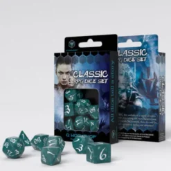 Kości RPG Klasyczne Burzowo-białe (7)