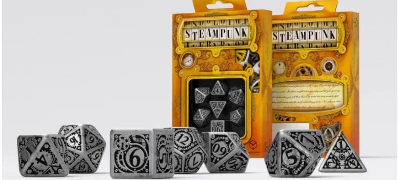 Kości RPG Metalowe Steampunk (7)