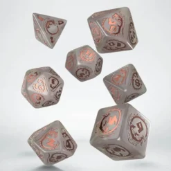 Kości RPG Smocze Kwarcowe