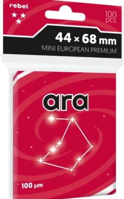 Koszulki na karty Rebel: Ara Premium- Mini European (44x68mm), 100 sztuk
