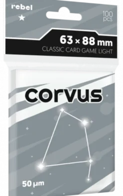 Koszulki na karty Rebel (63x88 mm) Corvus Light, 100 sztuk