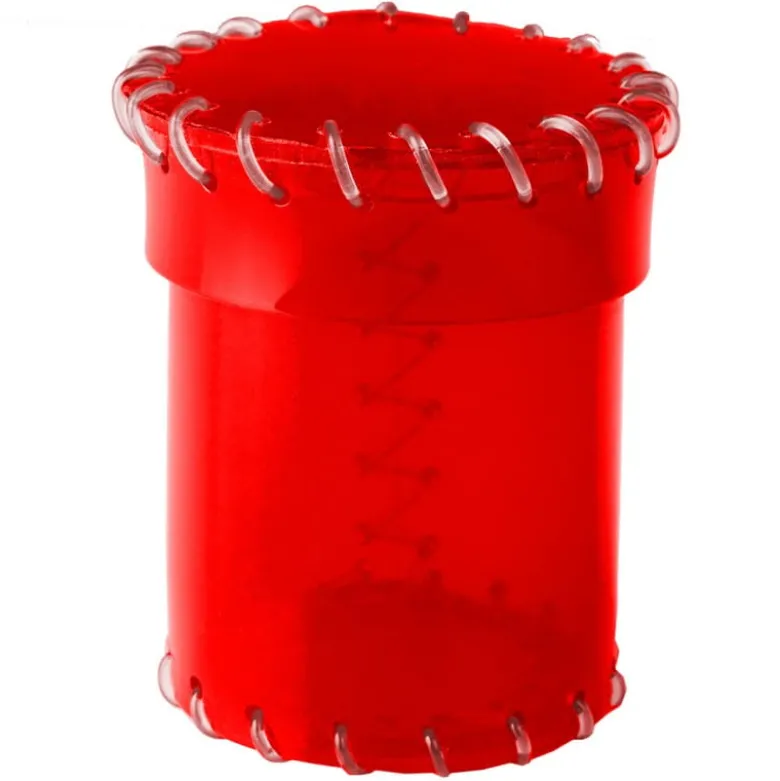Kubek z Ery Plastiku Przyjrzysto-Czerwony, PVC