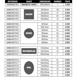 Magnetic Sheet for Bases 300x200mm