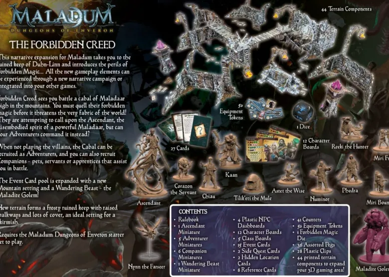Maladum The Forbidden Creed Expansion EN