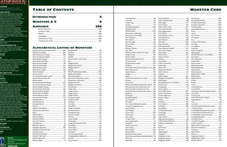 Pathfinder 2 ed: Monster Core (EN)