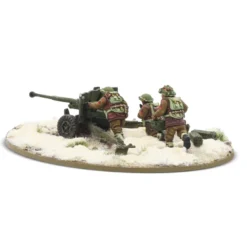 6 pdr Anti-Tank Gun with British Infantry (Winter) Crew