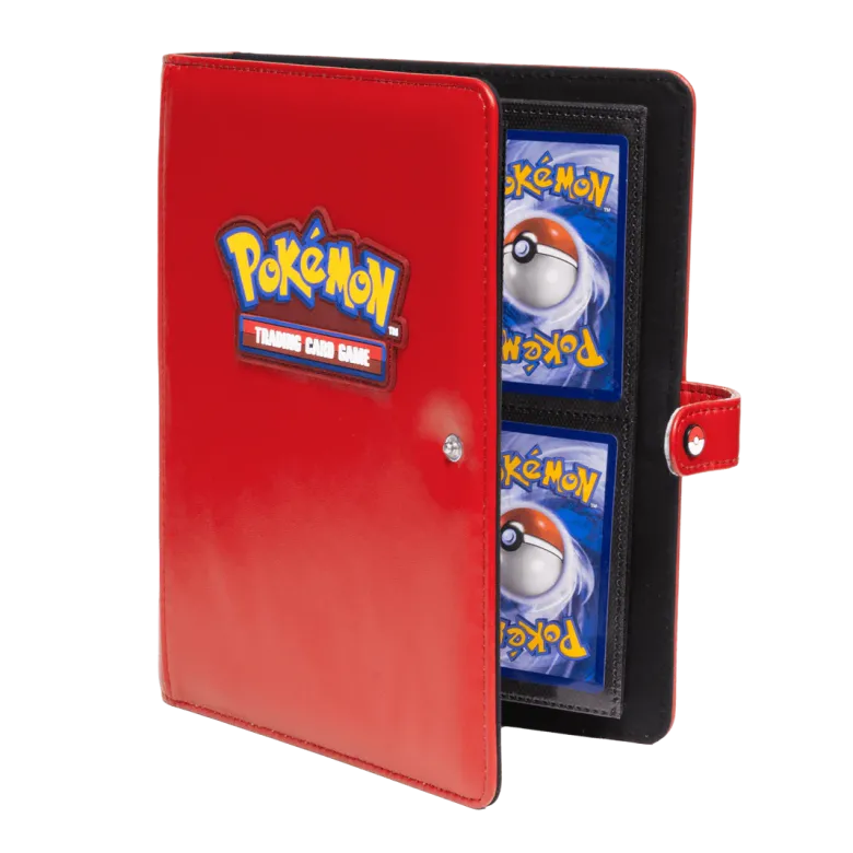 Premium Red 4-Pocket Snap Binder for Pokémon