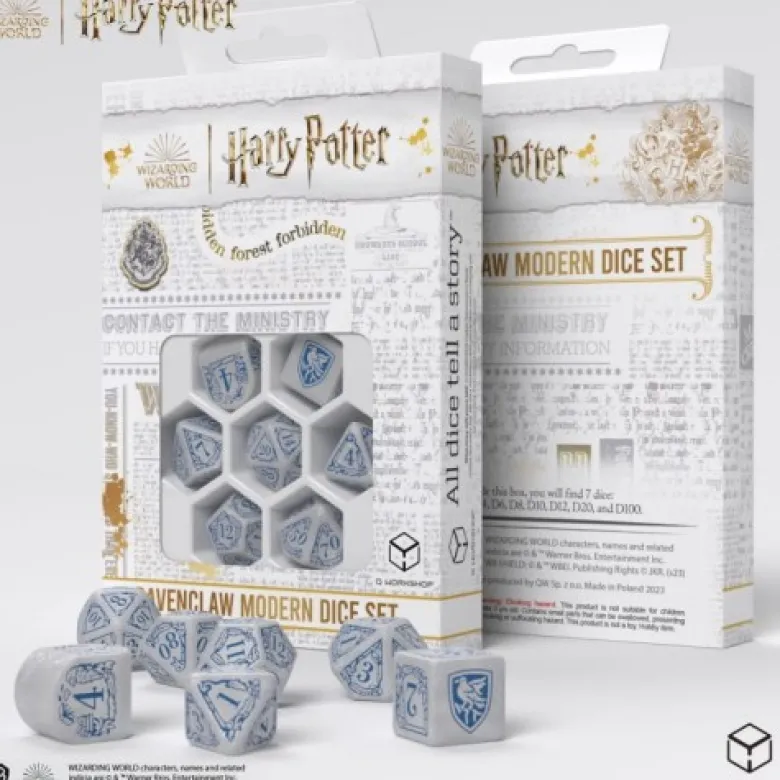 Q: Zestaw Kości Modern Ravenclaw - Biały