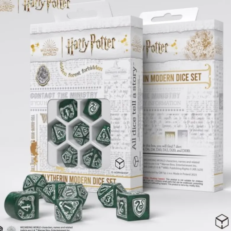 Q: Zestaw Kości Modern Slytherin - Zielony