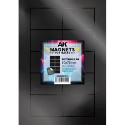 Rectangular Magnet For Bases 50x75mm (10 Units)