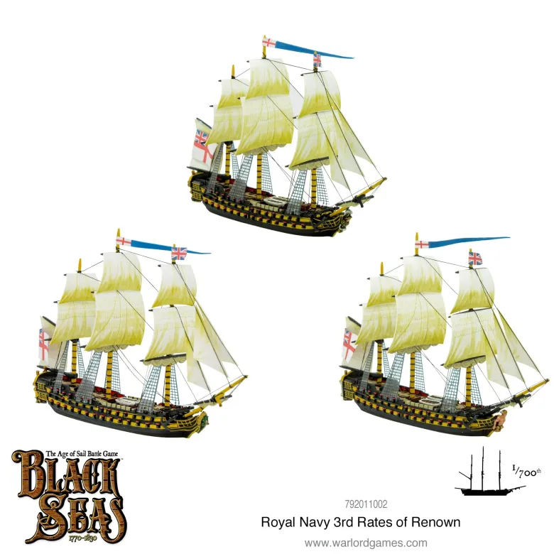 Royal Navy 3rd Rates of Renown