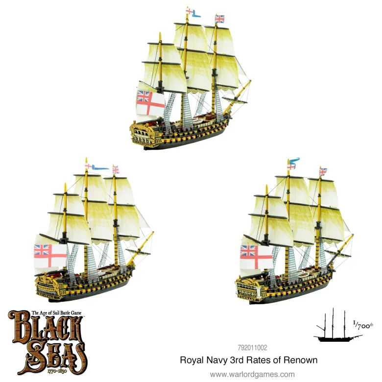 Royal Navy 3rd Rates of Renown