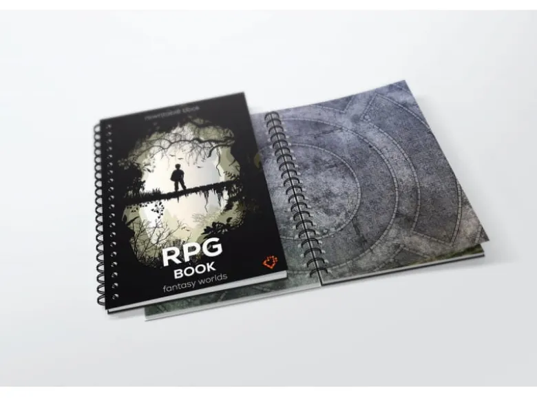 RPG Book - Fantasy Worlds - Format A4 - siatka kwadratów