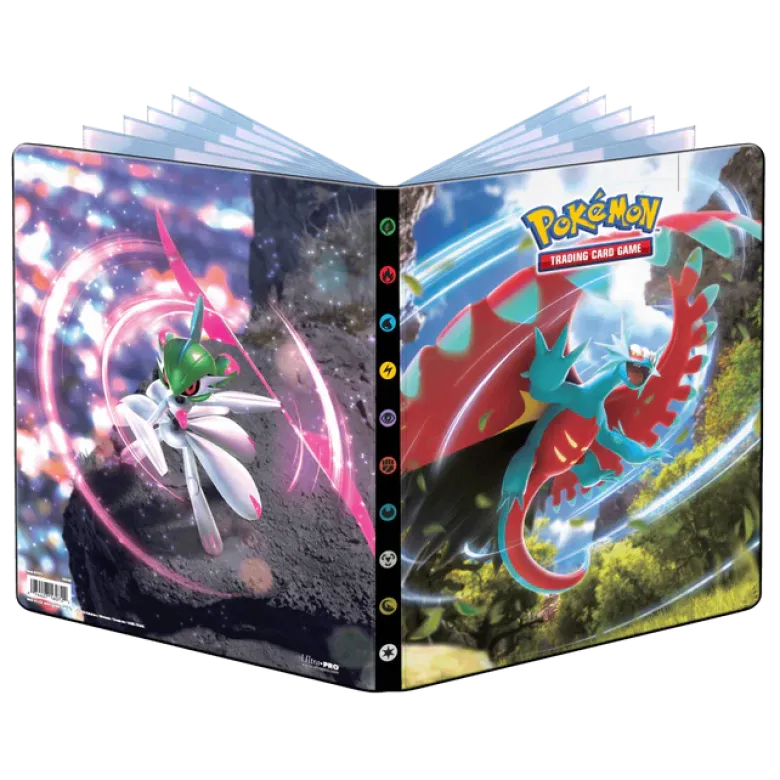 Scarlet and Violet Roaring Moon and Iron Valiant 9-Pocket Portfolio for Pokémon