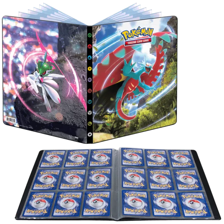 Scarlet and Violet Roaring Moon and Iron Valiant 9-Pocket Portfolio for Pokémon