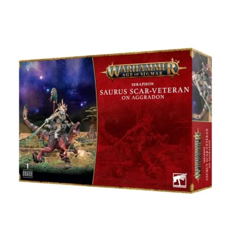 Seraphon: Saurus Scar-Veteran on Aggradon