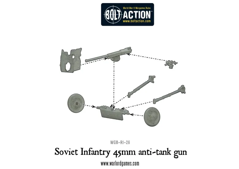 Soviet 45mm Anti-Tank Gun