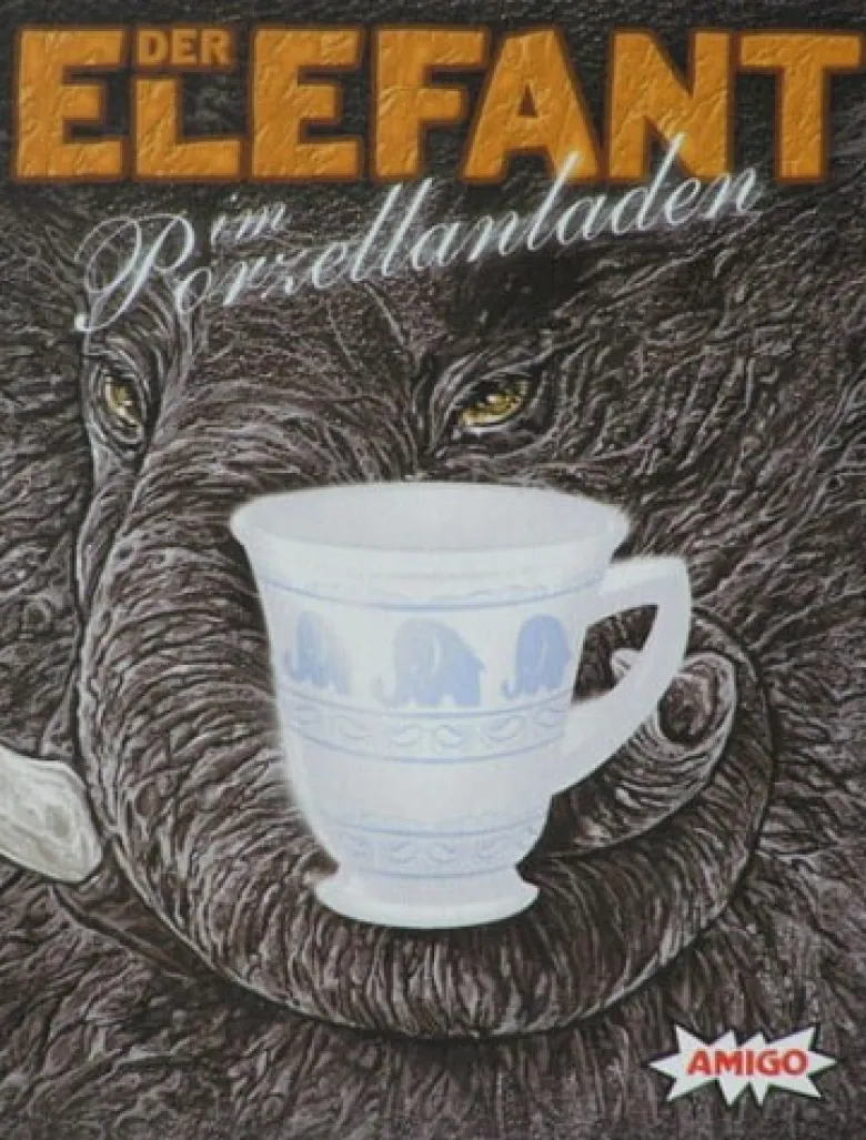 Słoń w składzie porcelany