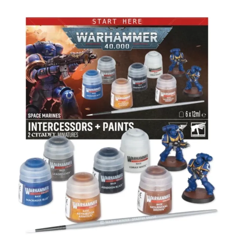 Space Marines: Intercessors + Paints