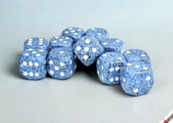 Speckled Ocean Stone - zestaw kości k6 16mm (12 kości)