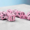 Speckled Pink Polyhedral 7-Dice Set