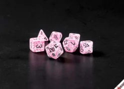 Speckled Pink Polyhedral 7-Dice Set