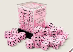 Speckled Pink - zestaw kości k6 12mm (36 kości)
