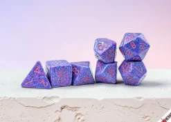 Speckled Purple Passion Polyhedral 7-Dice Set