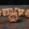 Speckled Rust Polyhedral 7-Dice Set
