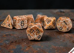 Speckled Rust Polyhedral 7-Dice Set