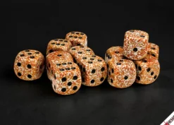 Speckled Rust - zestaw kości k6 16mm (12 kości)