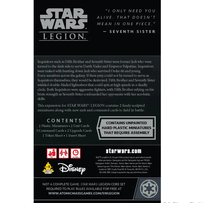 Star Wars Legion: Fifth Brother & Seventh Sister