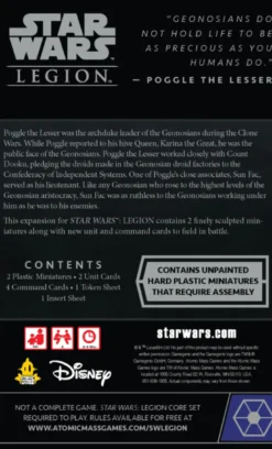 Star Wars Legion: Sun Fac & Poggle the Lesser