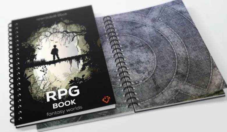 Suchościeralna Księga RPG A3 Siatka Kwadratów