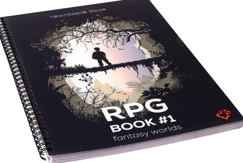 Suchościeralna Księga RPG A4 Siatka Kwadratów