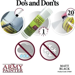 The Army Painter: Base Primer - Matte Black