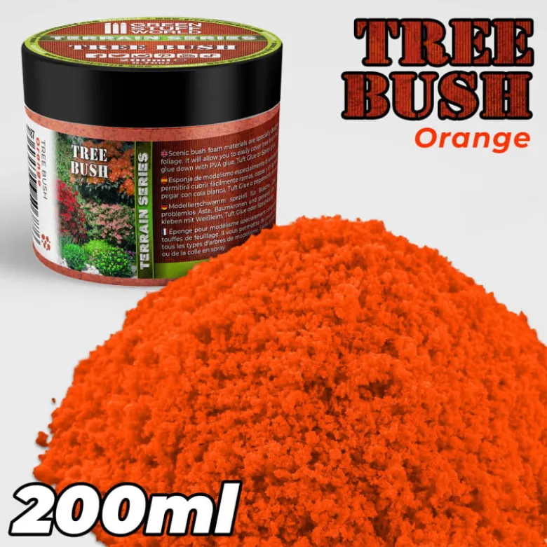 Tree Bush, Clump Foliage - Orange