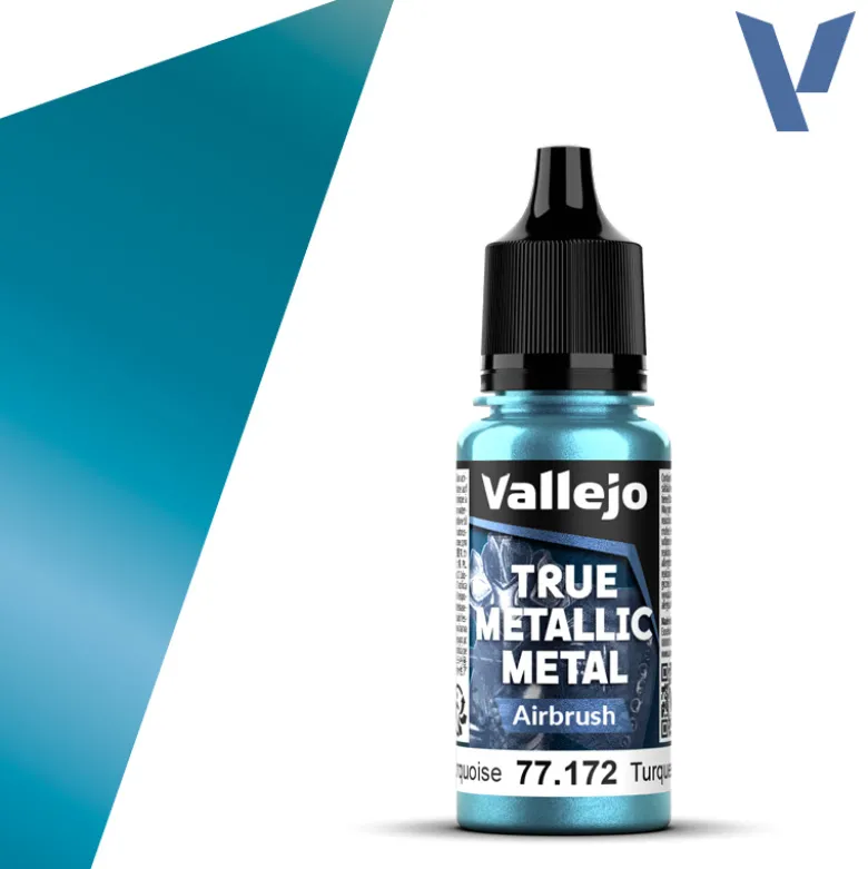 True Metallic Metal: Airbrush Hydra Turquoise (77.172)