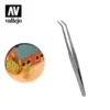 Vallejo Curved Tip Stainless Steel Tweezers (175 mm)