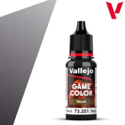 Vallejo Game Color: Wash - Black 73.201 18ml