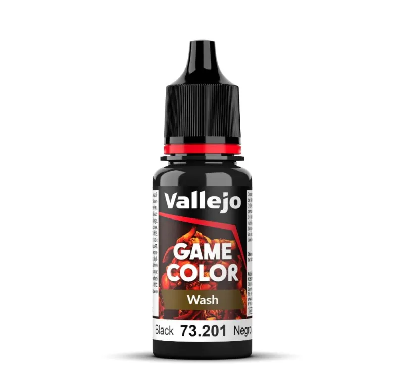 Vallejo Game Color: Wash - Black 73.201 18ml