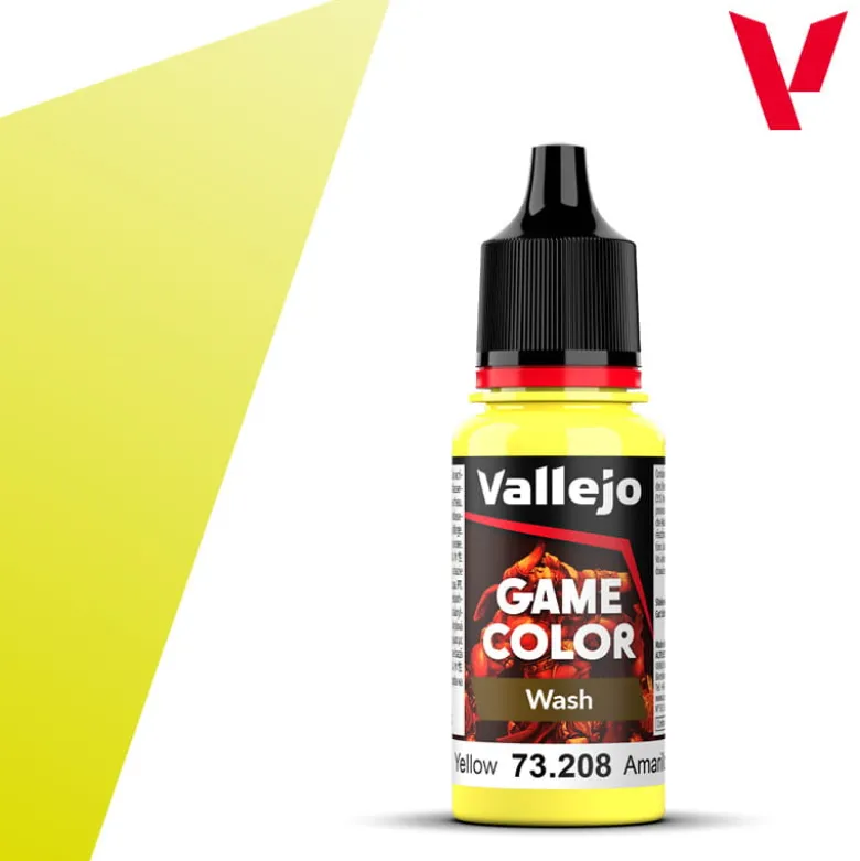 Vallejo Game Color: Wash - Yellow 73.208 18ml