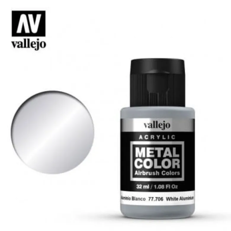 Vallejo Metal Color - White Aluminium 77.706 32ml.