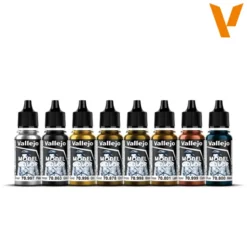 Vallejo Metallic Colors Paints set 70118